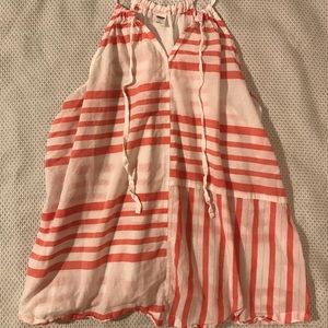 Peach and White Striped Old Navy Cami Top